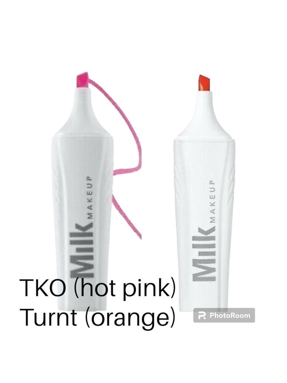 MILK MAKEUP Lip Marker Turnt orange TKO Pink Duo vegan full size .07 fl oz NEW